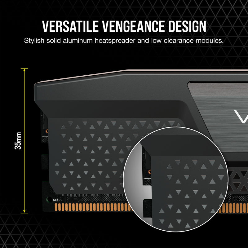 Load image into Gallery viewer, Corsair 32 gb ddr5-6000 kit werkgeheugen (zwart, cmk32gx5m2b6000c30, vengeance, xmp)
