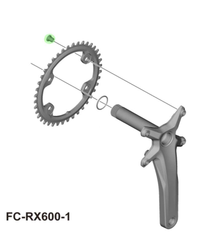 Load image into Gallery viewer, Shimano fc-rx610 rx600 u8000 m6000 m510 chainring bolts
