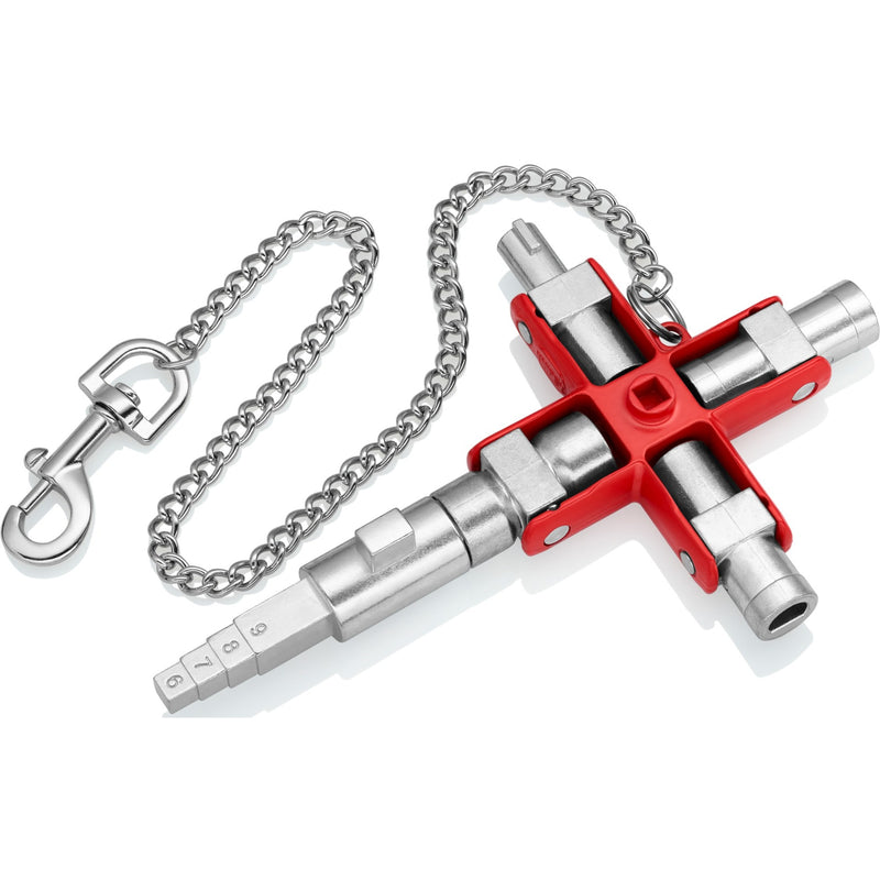 Load image into Gallery viewer, Knipex universele sleutel bouw 001106v01 dopsleutel (zilver rood)
