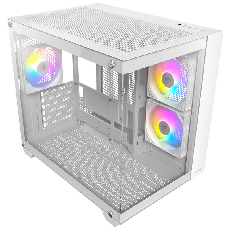 Load image into Gallery viewer, Antec cx800 argb midi tower behuizing (wit | 2x usb-a | tempered glass)
