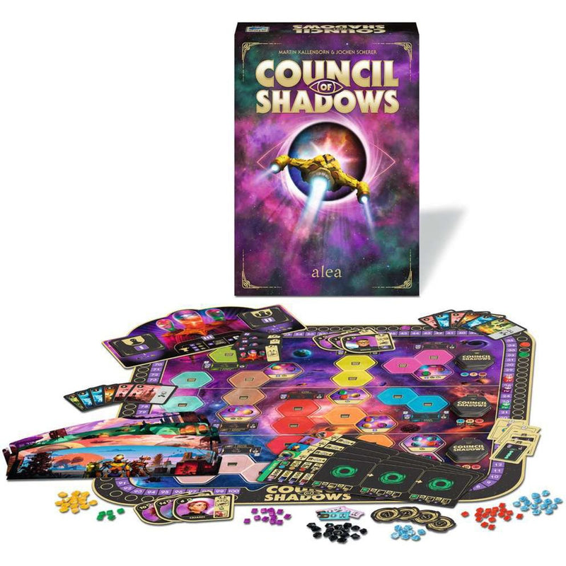 Load image into Gallery viewer, Ravensburger council of shadows bordspel (engels, 1 - 4 spelers, 60 - 90 minuten, vanaf 14 jaar)
