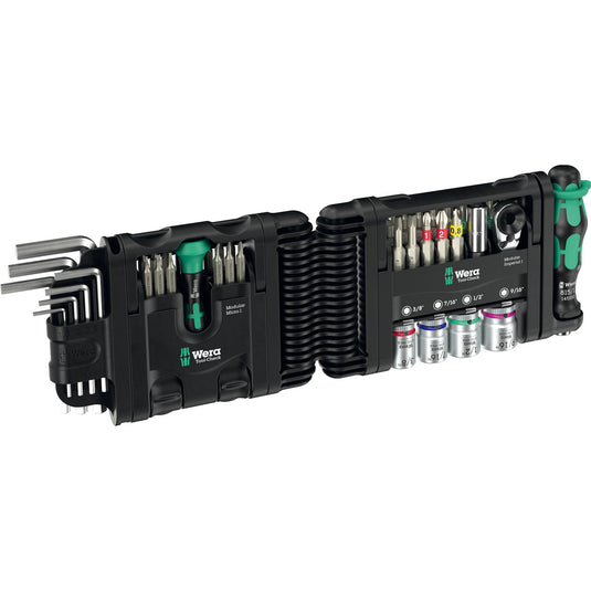 Wera tool-check modular set imperial 1, 50‑delig bitset (zwart groen)