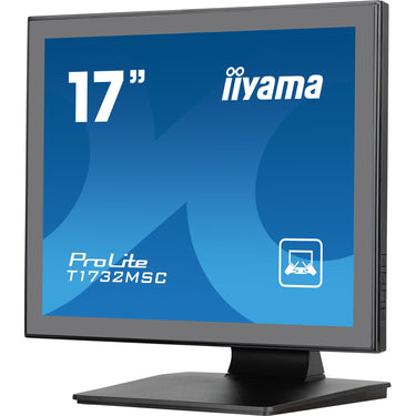 Iiyama prolite t1732msc-b1sag 17 touchscreen monitor (zwart (mat), hdmi, displayport, vga, usb-b)