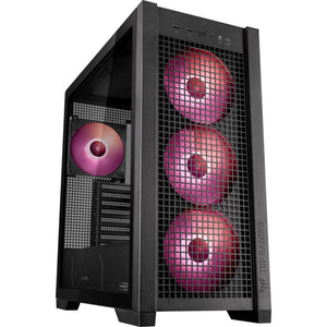 Asus tuf gaming gt302 argb midi tower behuizing (zwart | 2x usb-a | 1x usb-c | rgb | tempered glass)
