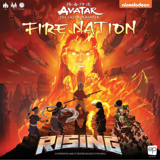 European player network rising - avatar the last airbender: fire nation bordspel (engels, 1 - 5 spelers, 60 minuten, vanaf 10 jaar)