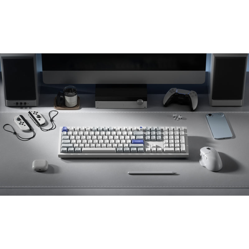 Load image into Gallery viewer, Keychron q6 he 8k magnetic switch keyboard (wit, us lay-out (qwerty), ultra-fast lime, 100%, rgb, hot swap, 8k)
