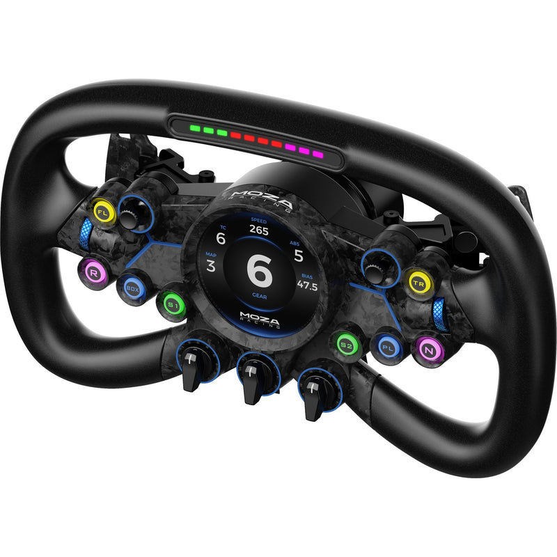 ギャラリービューアに画像をロードする, Moza vision gs stuur add-on (zwart carbon)
