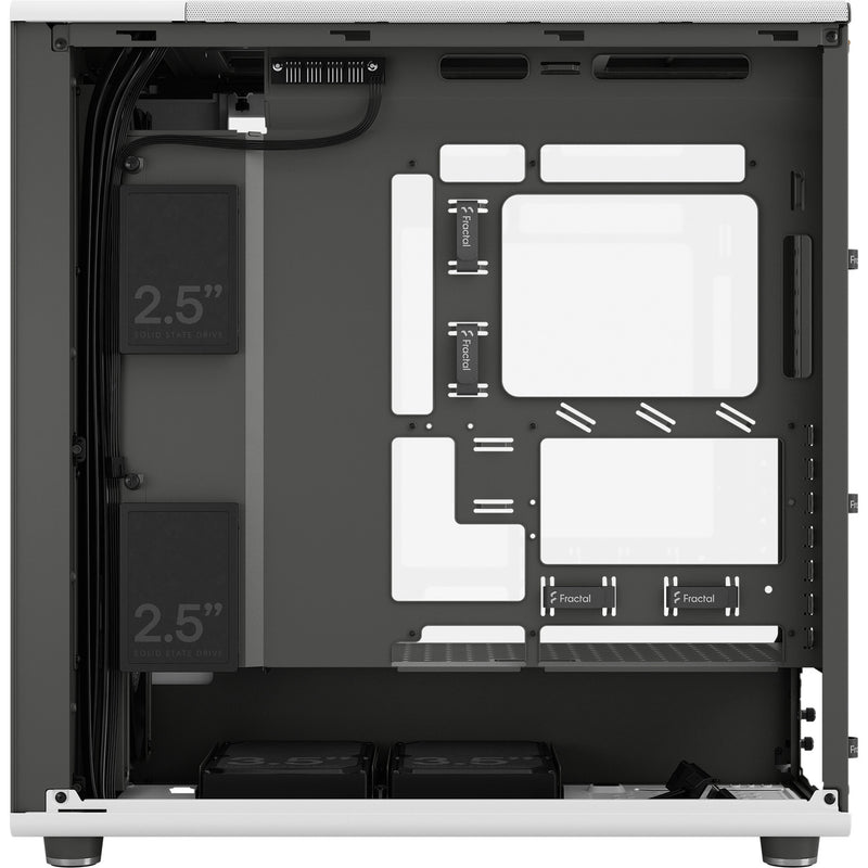 Cargue la imagen en el visor de la galería, Fractal design north xl rc chalk white tg clear midi tower behuizing (wit houtkleur | 2x usb-a | 1x usb-c | tempered glass)
