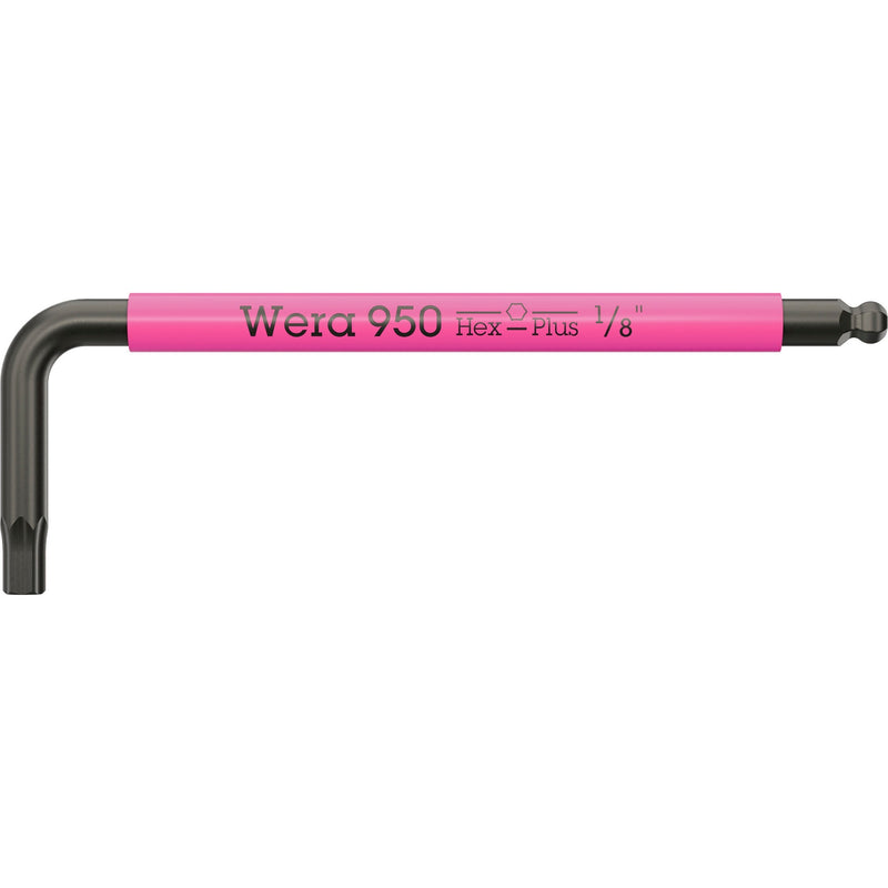 Load image into Gallery viewer, Wera 950 9 hex-plus multicolour imperial 3 stiftsleutelset, blacklaser (zwart, 9‑delig)
