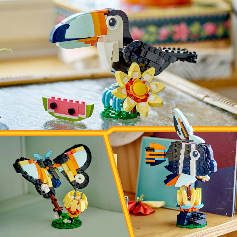 Afbeelding laden in galerijviewer, Lego ® creator 3in1 wilde dieren: tropische toekan - 31173
