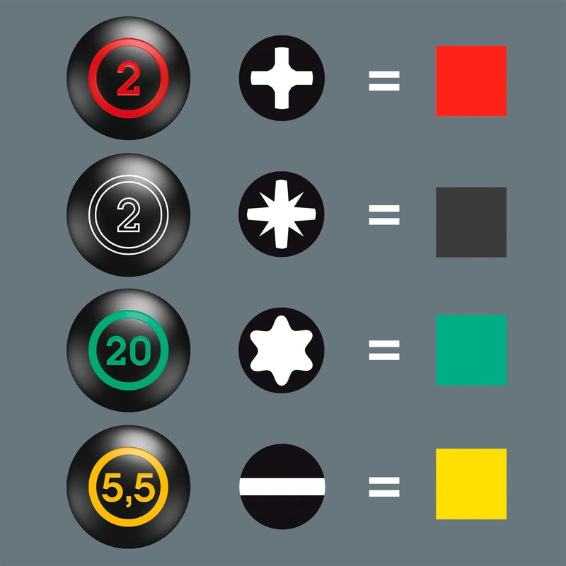 Load image into Gallery viewer, Wera 300 7 mix 2 schroevendraaierset (zwart groen, 7‑delig)
