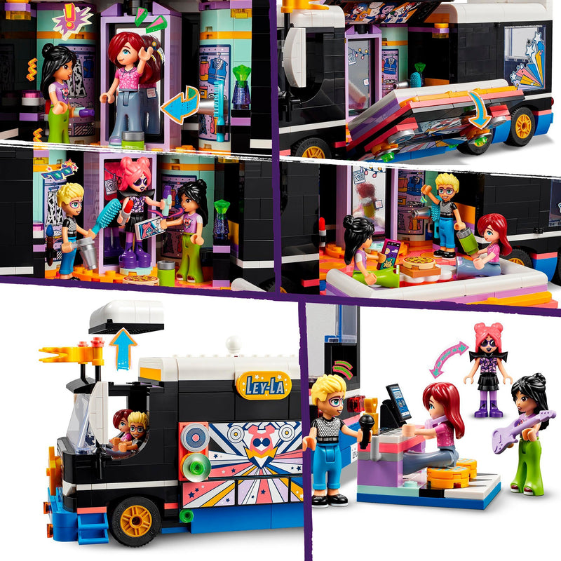 Load image into Gallery viewer, Lego friends - toerbus van popster constructiespeelgoed (42619)
