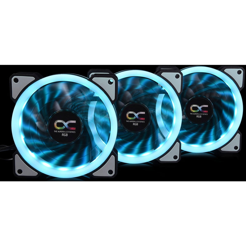 Load image into Gallery viewer, Alphacool eiszyklon aurora lux digital rgb case fans (3 stuks, 120 x 120 x 25 mm, 3-pins fan-connector)
