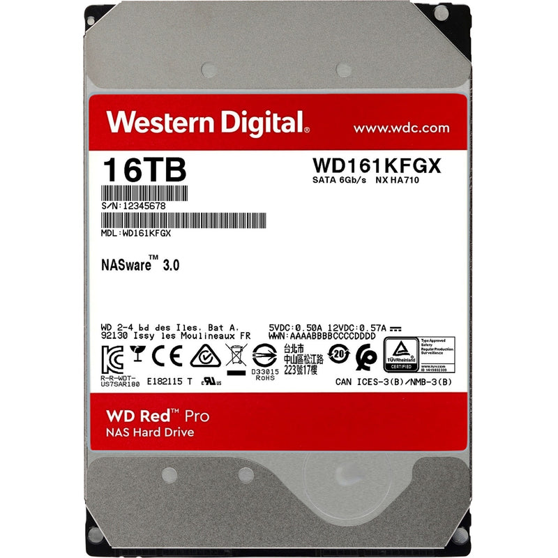 Load image into Gallery viewer, Wd red pro, 16 tb harde schijf (161kfgx, sata 600, 24 7, af)
