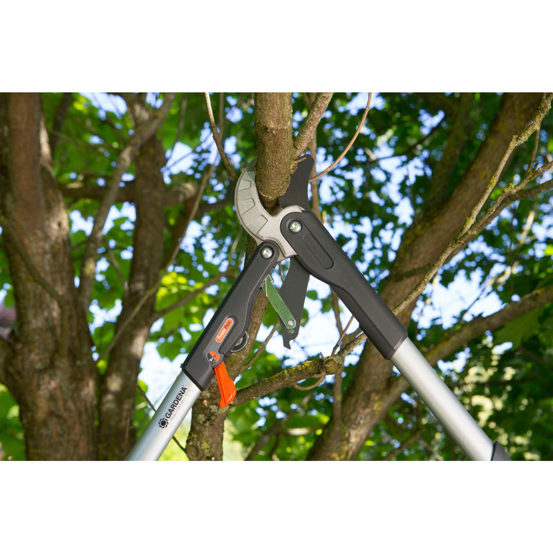 Load image into Gallery viewer, Gardena comfort hefboomtakkenschaar smartcut (grijs turquoise, 8773-20)
