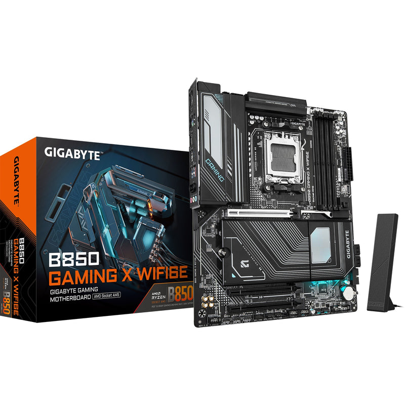 Load image into Gallery viewer, Gigabyte b850 gaming x wifi6e socket am5 moederbord (zwart grijs, raid, 2,5gb-lan, wi-fi 6e, bt, sound, atx)
