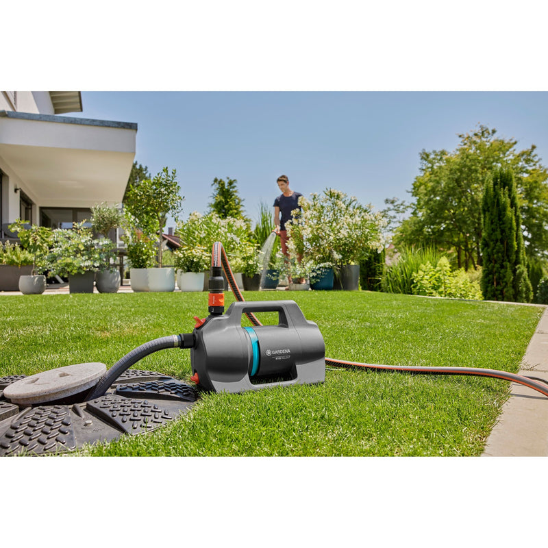 Load image into Gallery viewer, Gardena besproeiingspomp 4100 silent (donkergrijs turquoise, 550 watt)
