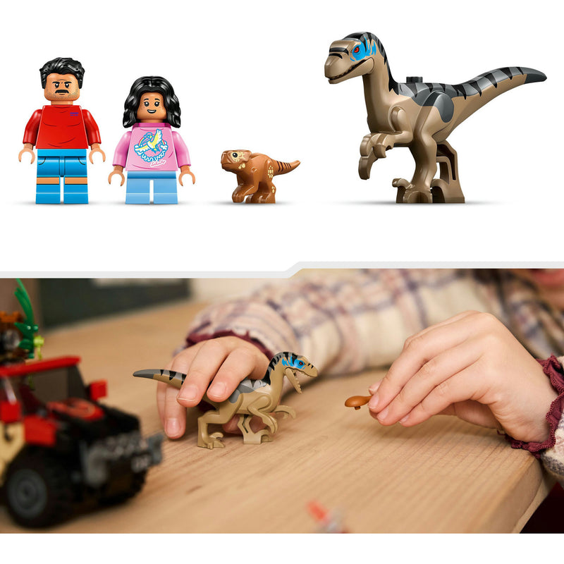 ギャラリービューアに画像をロードする, Lego jurassic world - offroad raptorontsnapping constructiespeelgoed (76972)
