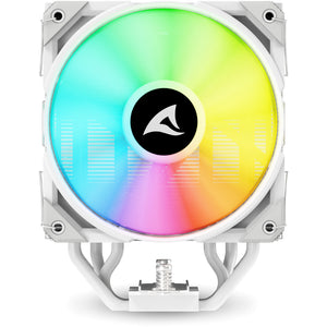 Sharkoon a50 rgb cpu-koeler (wit, 4-pins pwm fan-connector)
