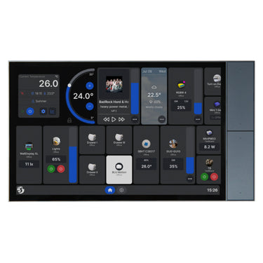 Shelly wall display xl bedieningspaneel (grijs, touchscreen, wi-fi 6, bluetooth 5.4)