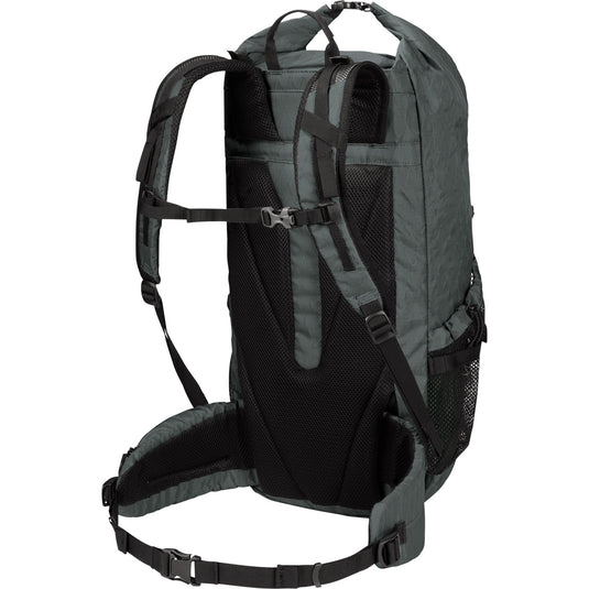 Jack wolfskin wandermood rolltop 30 rugzak (donkergroen, 30.0 liter)