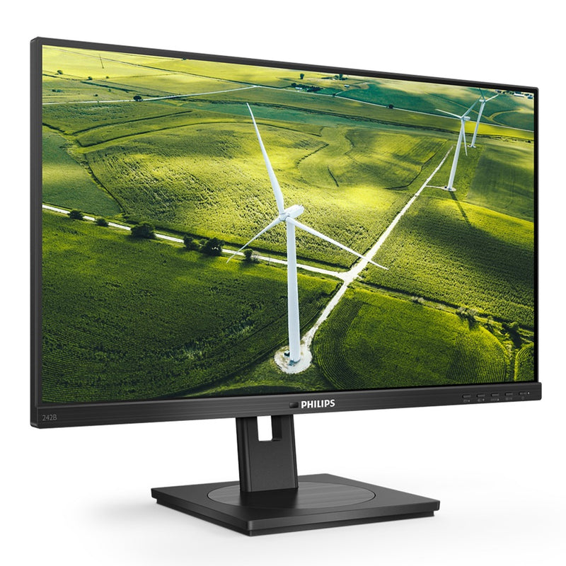 Load image into Gallery viewer, Philips 242b1g 23.8 monitor (zwart, hdmi, displayport, dvi-d, vga, usb-a, usb-b)
