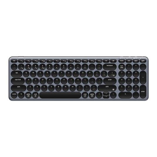 Keychron b4 pro-k1 toetsenbord (grijs, us lay-out (qwerty), scissor switches, 96%, abs keycaps, 2.4 ghz | bluetooth | usb)