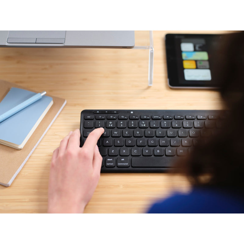 Load image into Gallery viewer, Trust lyra compact draadloos toetsenbord (zwart, us lay-out (qwerty), scissor switches, 65%, 2,4 ghz usb, bluetooth)
