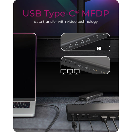 Icy box ib-dk7401-cu31 17-in-1 dockingstation (zwart)