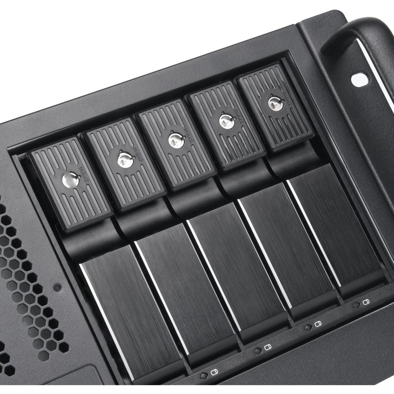 Load image into Gallery viewer, Silverstone rm41-h08 rack behuizing (zwart | 2x usb-a 3.2 (5 gbit s))
