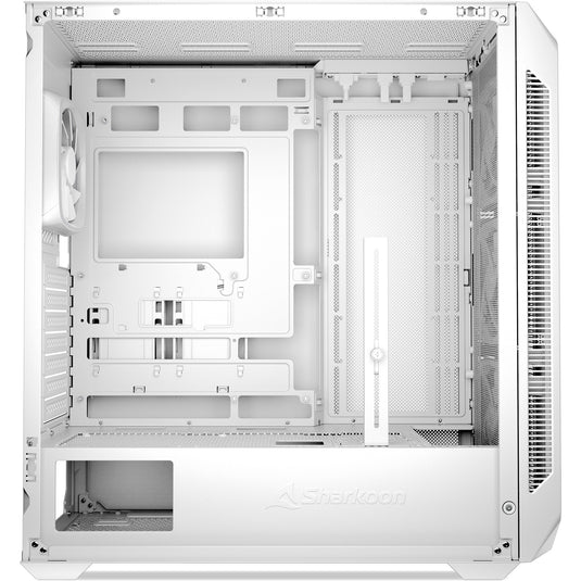 Sharkoon ak5m rgb midi tower behuizing (wit | 2x usb-a | 1x usb-c | rgb | tempered glass)