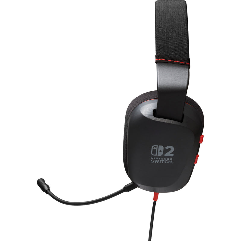 Afbeelding laden in galerijviewer, Powera bedrade stereoheadset voor nintendo switch 2 over-ear gaming headset (zwart rood, nintendo switch 2, nintendo switch – oled model, nintendo switch, nintendo switch lite)
