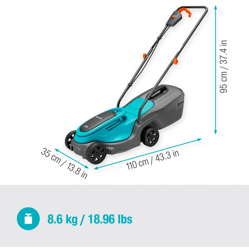 Load image into Gallery viewer, Gardena accugrasmaaier powermax 30 18v p4a set (zwart turquoise, incl. li-ion accu 4,0ah, power for all alliance)

