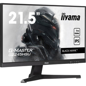 Iiyama g-master black hawk g2245hsu-b2 22 gaming monitor (zwart, hdmi, displayport, 2x usb-a, usb-b)