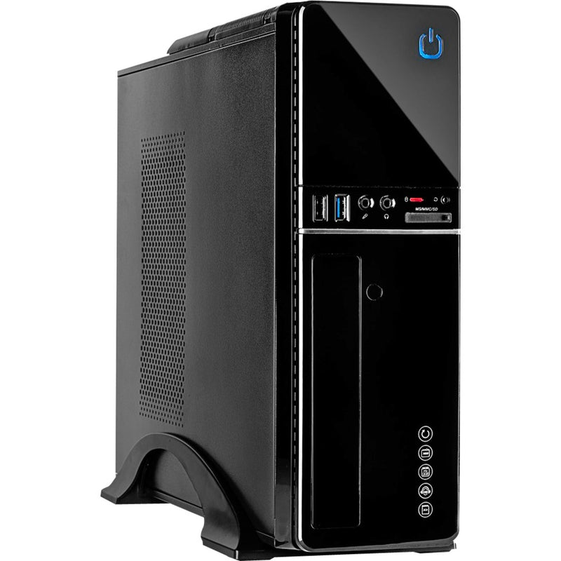 Cargue la imagen en el visor de la galería, Inter-tech it-607 mini tower behuizing (zwart | 2x usb-a)
