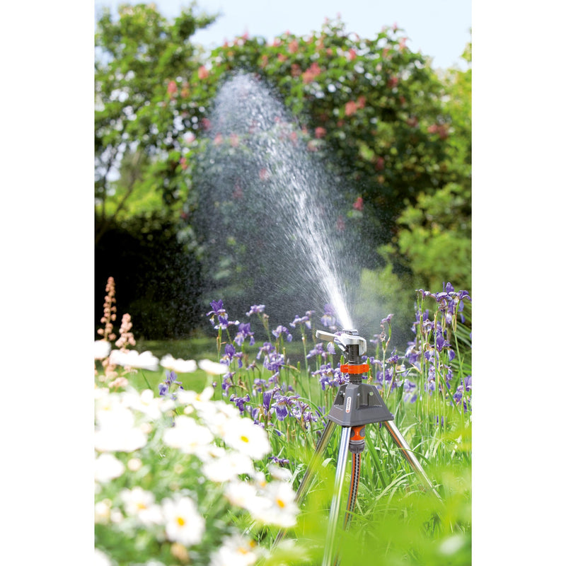 Load image into Gallery viewer, Gardena premium pulserende hoogtesproeier (zilver zwart, 8138-20)
