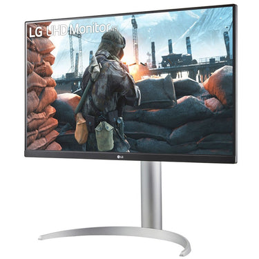 Lg ultrafine 27up650k-w 27 4k uhd monitor (wit zilver, 2x hdmi, displayport)