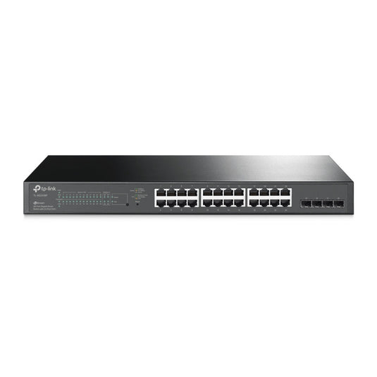 Tp-link omada sg2428p jetstream 28-poorts gigabit smart-switch (zwart, 24x poe+)