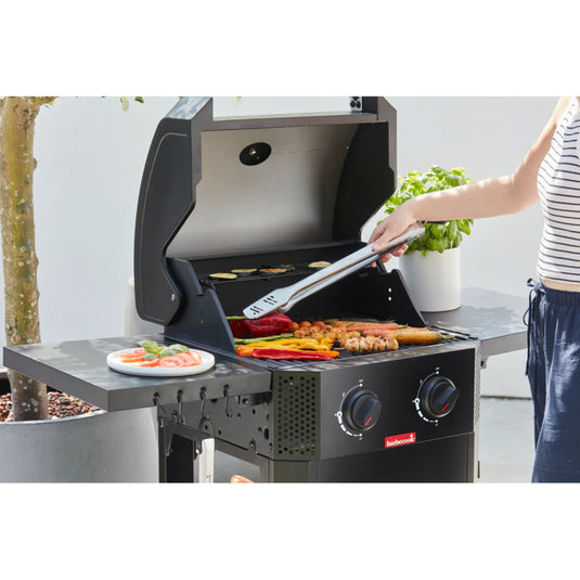 Barbecook luca 210 gasbarbecue met zijtafels (zwart)