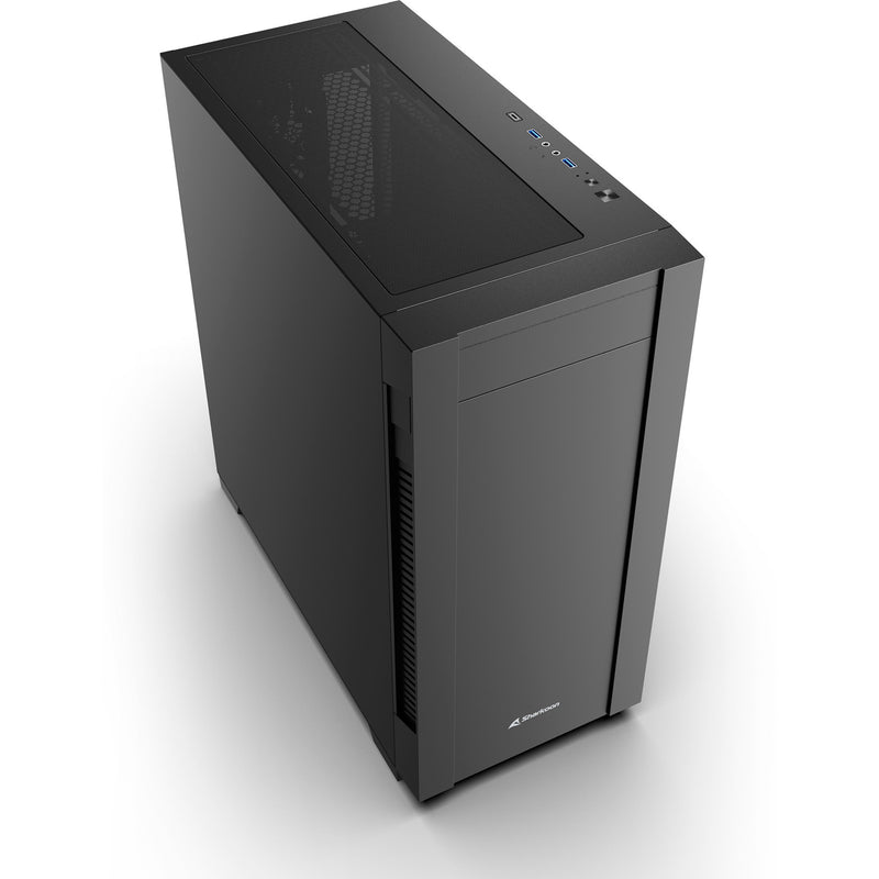Afbeelding laden in galerijviewer, Sharkoon s25-v2 midi tower behuizing (zwart | 2x usb-a | 1x usb-c)
