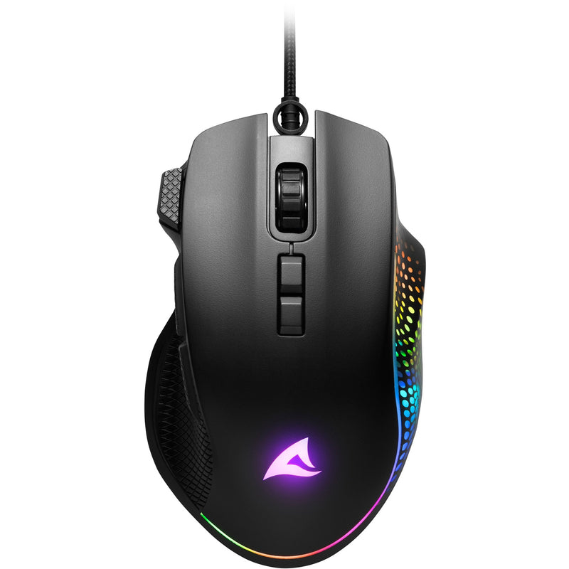 Load image into Gallery viewer, Sharkoon shark force iii gaming muis (zwart, 400 - 12.800 dpi, rgb leds)
