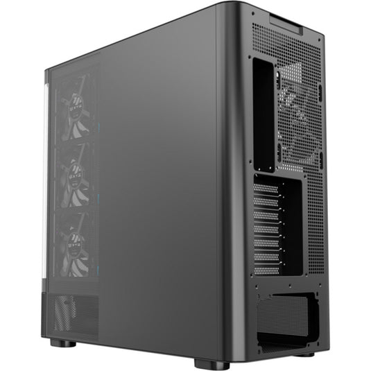 Xyz pc gear quantum pro midi tower behuizing (zwart | window)