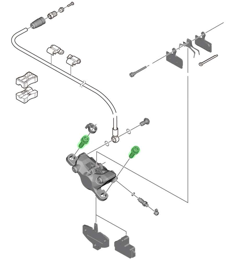 Load image into Gallery viewer, Shimano fixing bolt m6 x 18mm for caliper
