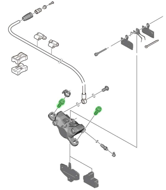 Shimano fixing bolt m6 x 18mm for caliper