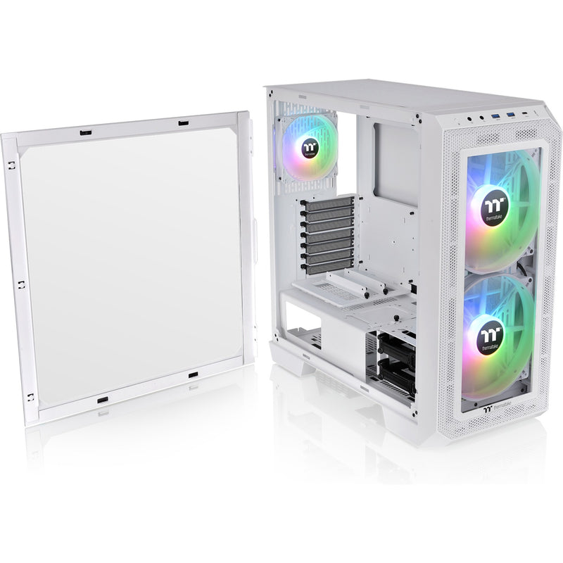 Load image into Gallery viewer, Thermaltake view 300 mx midi tower behuizing (wit | 2x usb-a | 1x usb-c | rgb | window)
