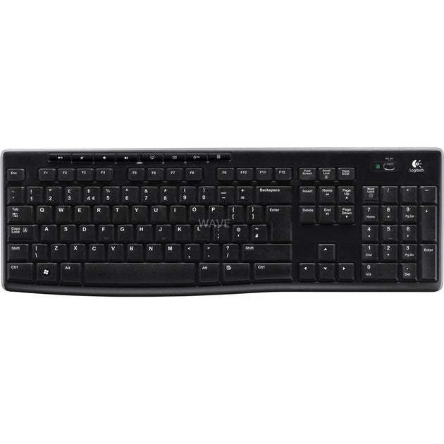 Load image into Gallery viewer, Logitech wireless keyboard k270 (zwart, eu lay-out (qwerty), rubberdome)
