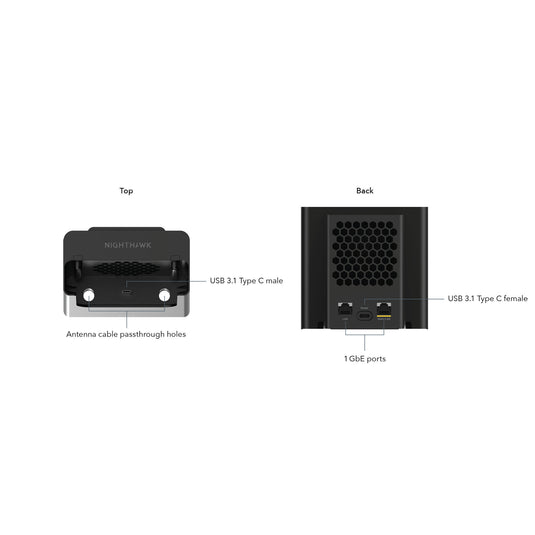 Netgear nighthawk mobile hotspot cradle adapter (zwart)