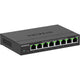 Netgear 8-port 2.5g multi-gigbit ethernet plus switch (ms308e) (zwart, managed)