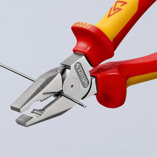 Load image into Gallery viewer, Knipex kracht-kombitang 02 06 180 vde combinatietang (rood geel, lengte 180mm)
