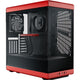 Hyte y40 midi tower behuizing (rood zwart | 2x usb-a | 1x usb-c | tempered glass)